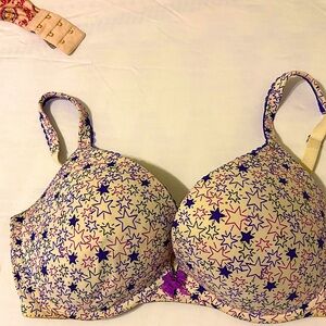 Victoria's Secret Starry Purple and Pink Bra